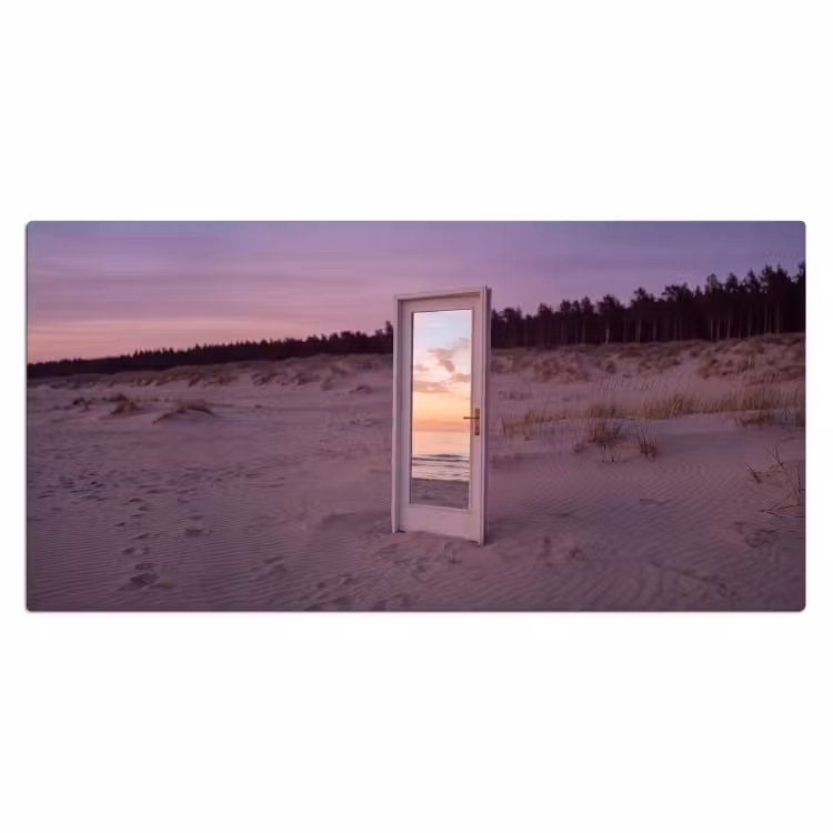 Bureau onderlegger - Spiegel - Zee - Zonsondergang — 2
