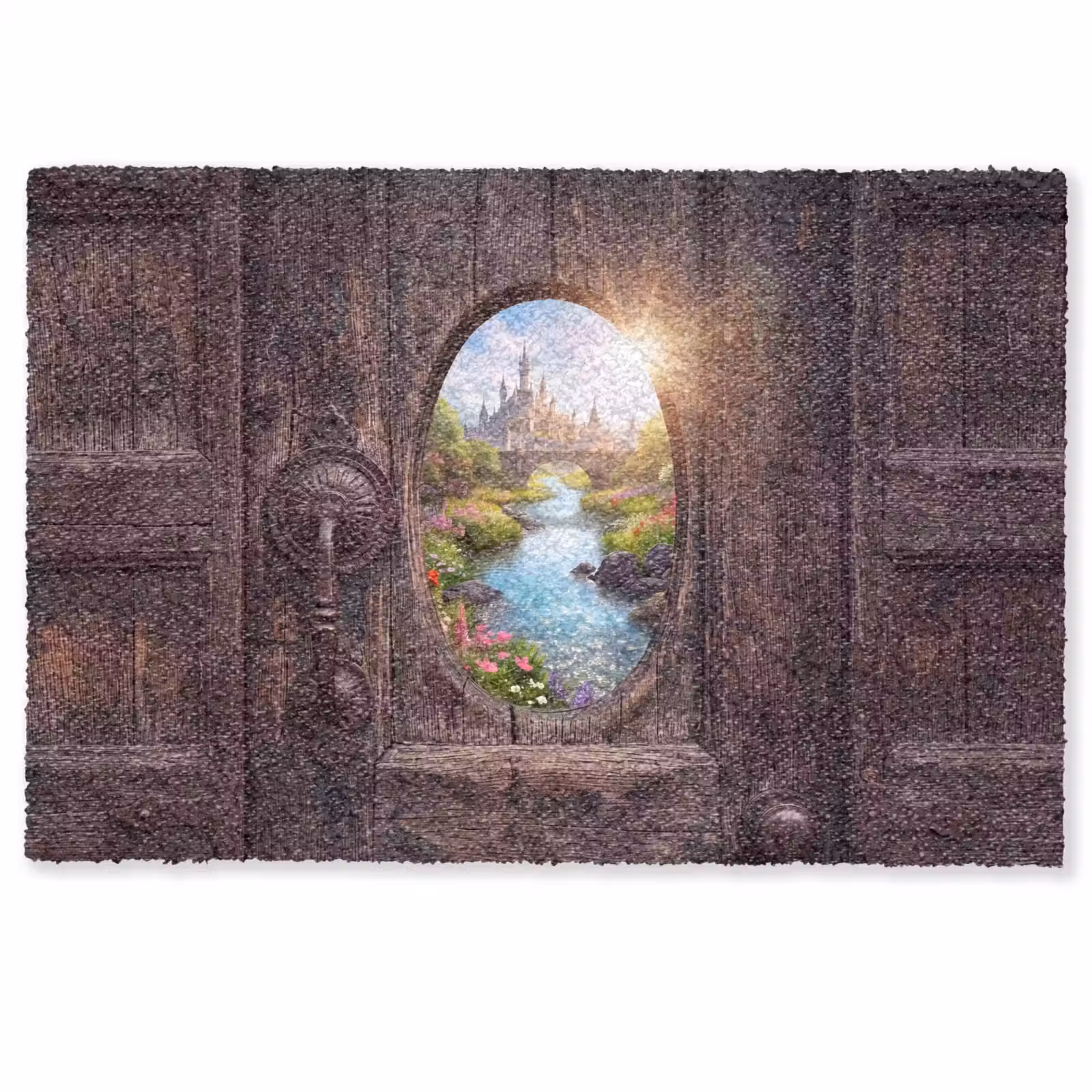 Deurmat - Kasteel - Rivier - Natuur — 1