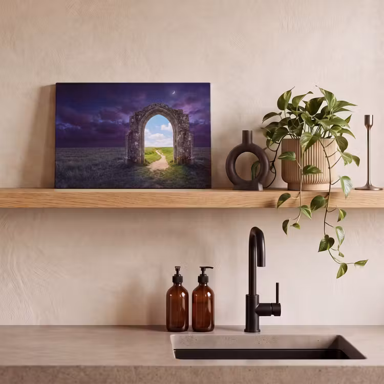 Canvas schilderij - Boog - Landschap - Contrast — 2