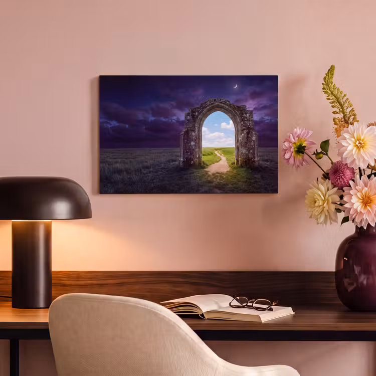 Canvas schilderij - Boog - Landschap - Contrast — 3