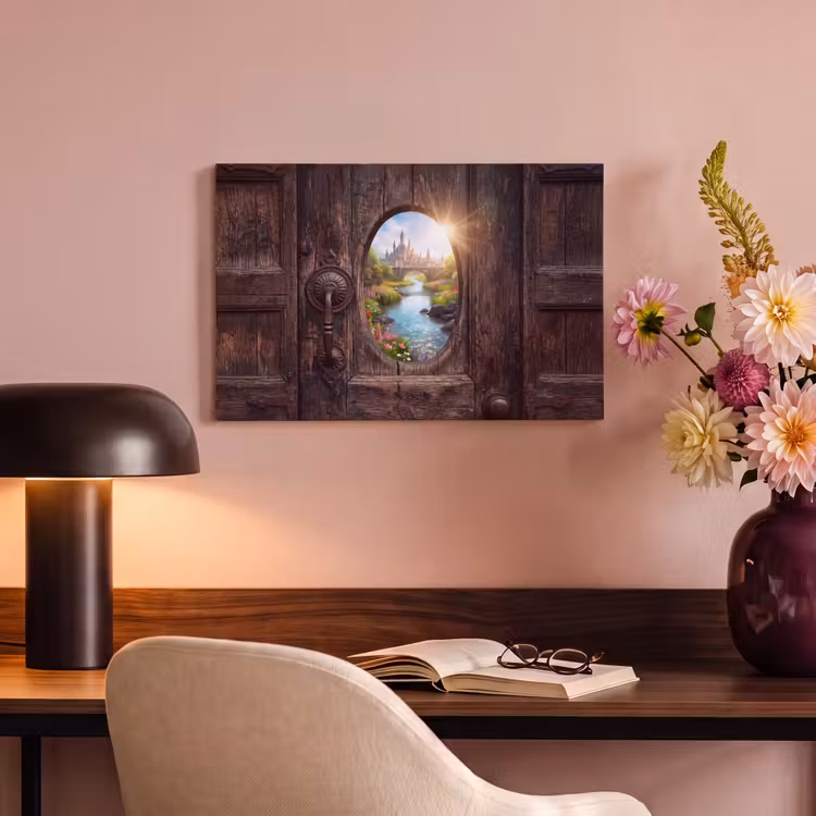 Canvas schilderij - Kasteel - Rivier - Natuur — 3