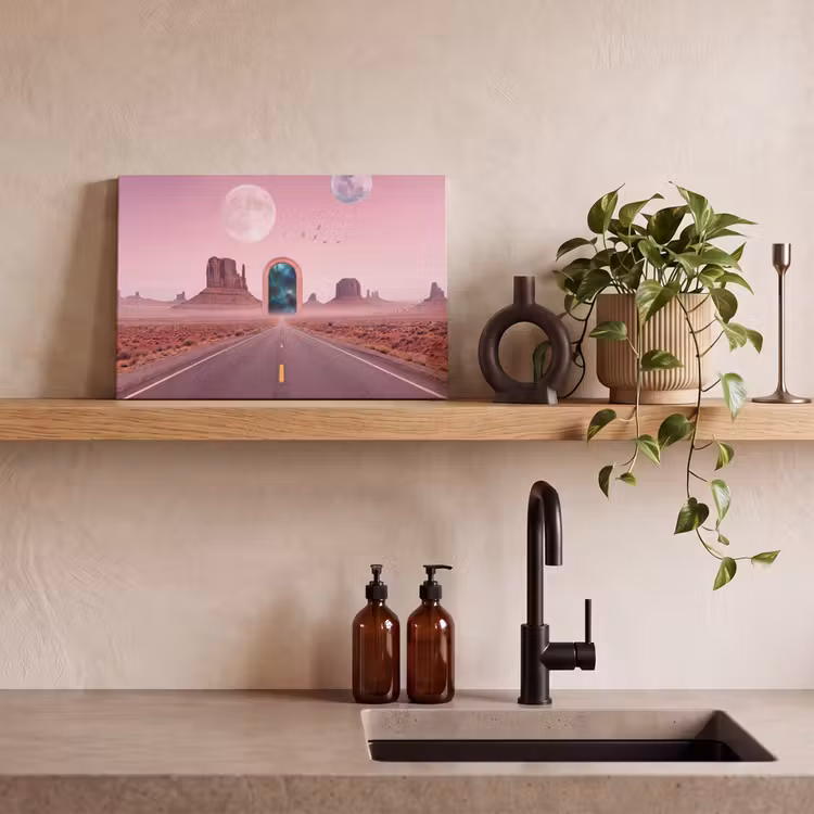 Canvas schilderij - Landschap - Poort - Ruimte — 2