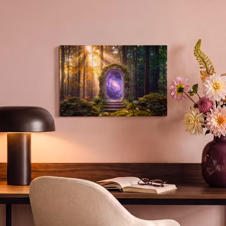 Canvas schilderij - Poort - Kosmos - Bos — 3