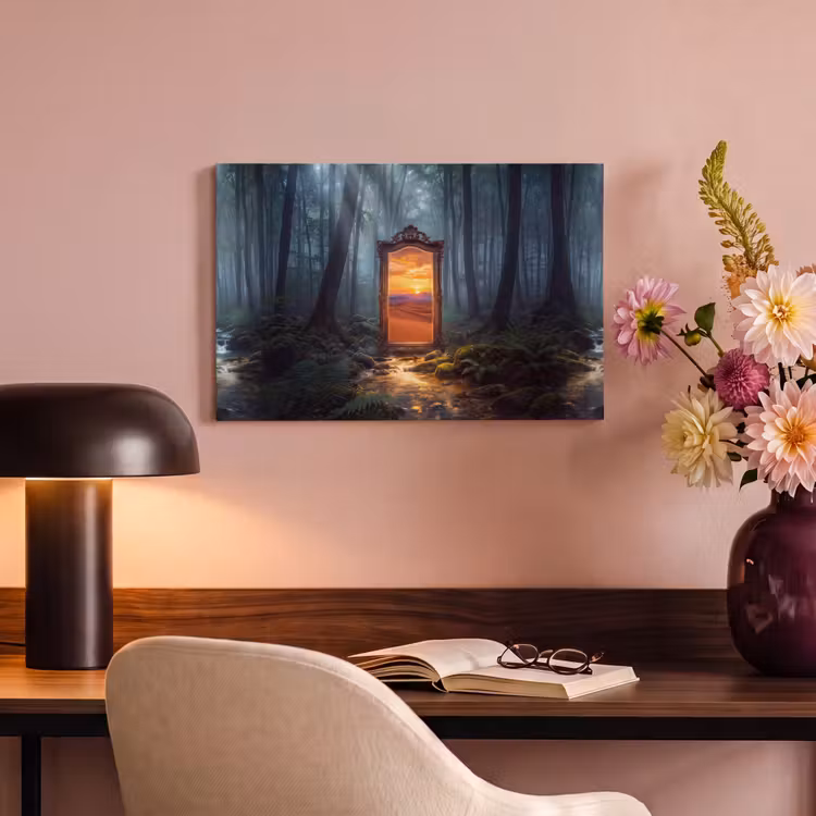Canvas schilderij - Spiegel - Bos - Natuur — 3