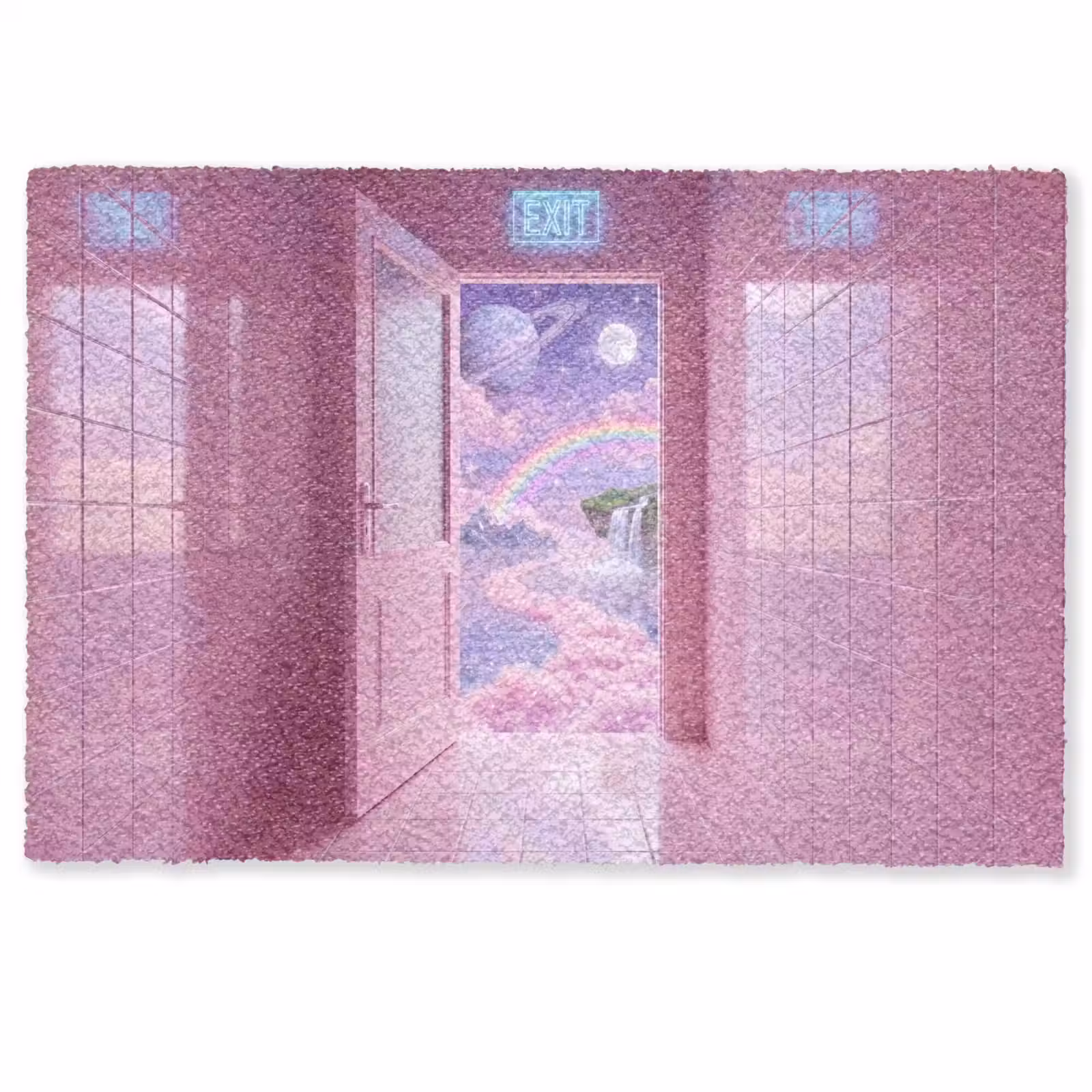 Deurmat - Roze deur - Fantasie — 1