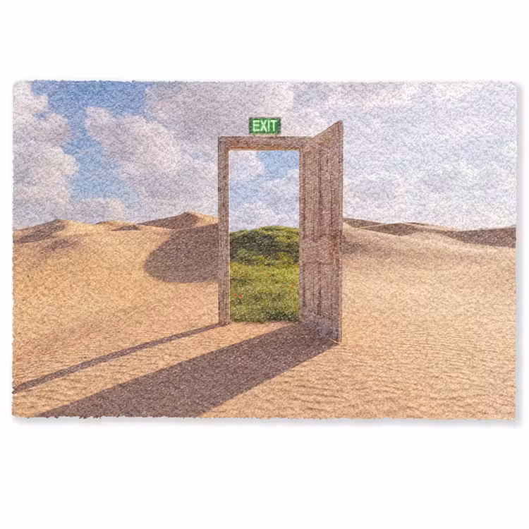 Deurmat - Deur - Woestijn - Gras — 1