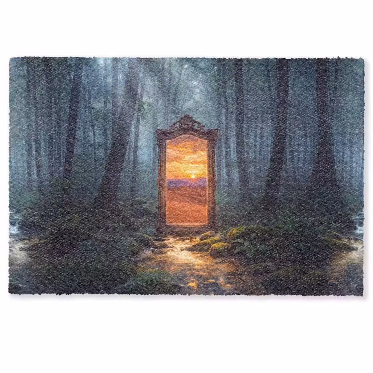 Deurmat - Spiegel - Bos - Natuur — 1