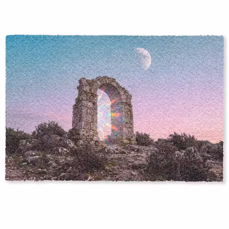 Deurmat - Boog - Regenboog - Maan — 1