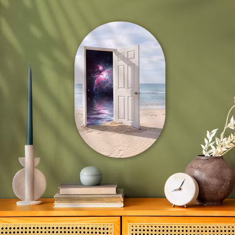Muurovaal - Deur - Strand - Kosmos — 2