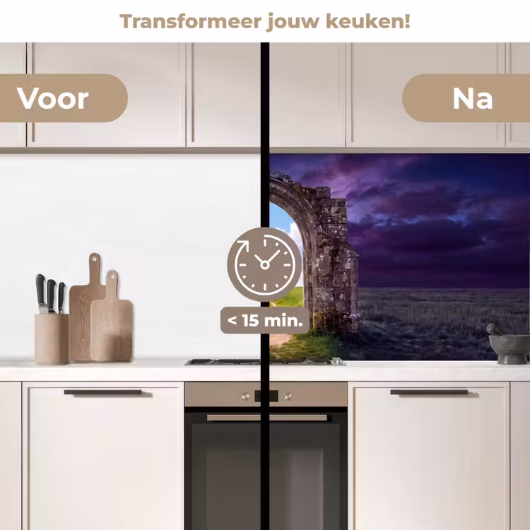 Keuken achterwand - Boog - Landschap - Contrast — 3