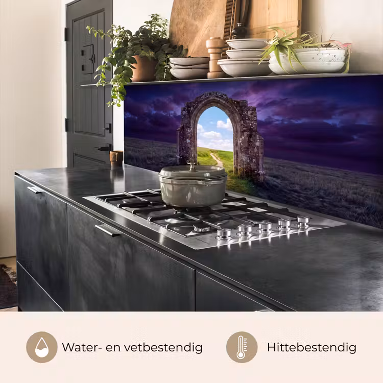 Keuken achterwand - Boog - Landschap - Contrast — 5