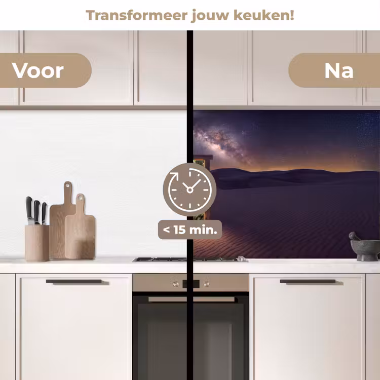 Keuken achterwand - Deur - Woestijn - Natuur — 3