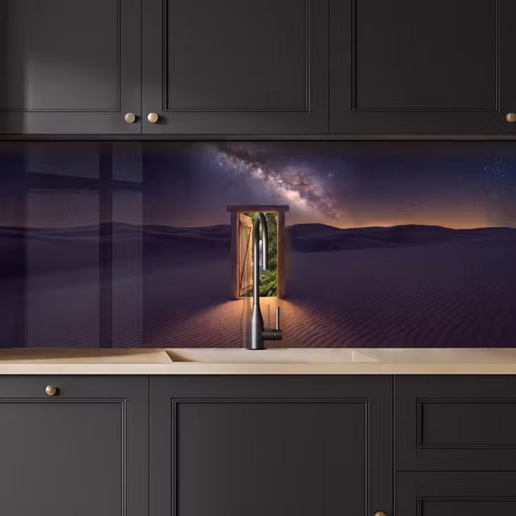 Keuken achterwand - Deur - Woestijn - Natuur — 6