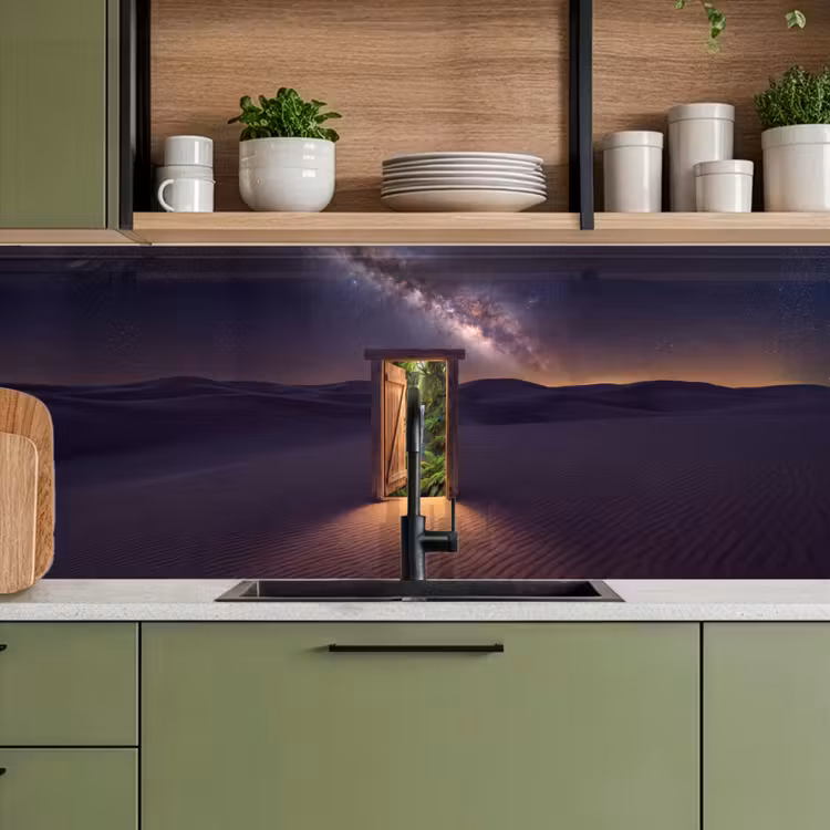 Keuken achterwand - Deur - Woestijn - Natuur — 8