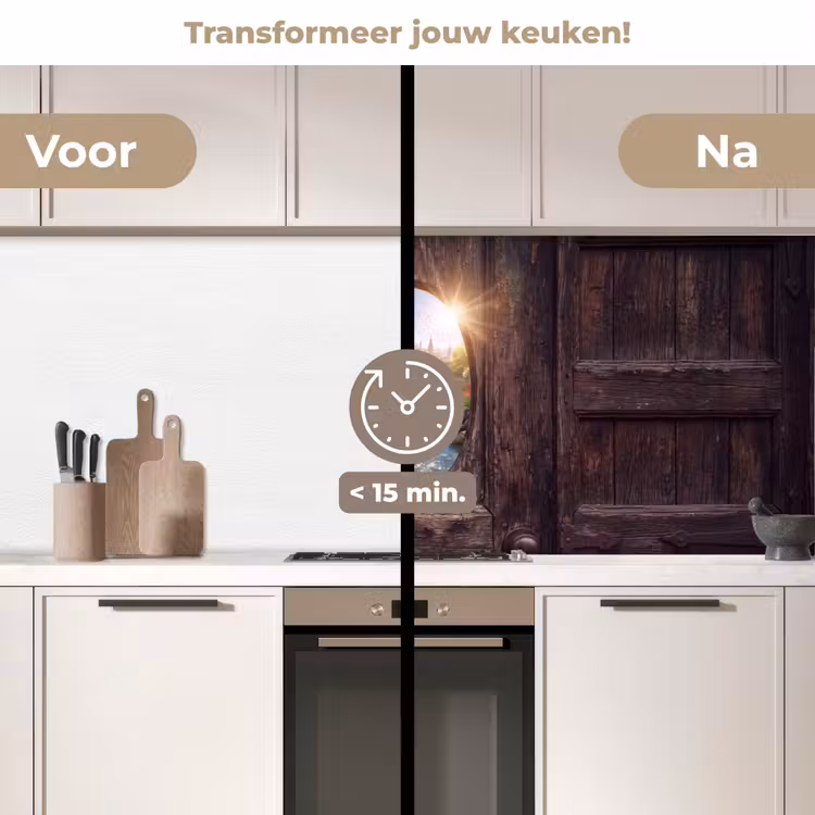 Keuken achterwand - Kasteel - Rivier - Natuur — 3