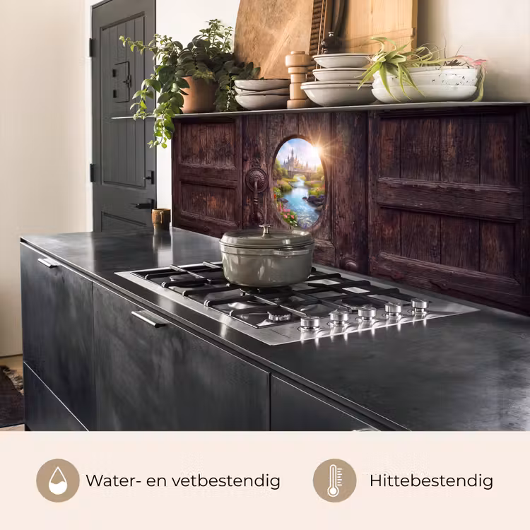 Keuken achterwand - Kasteel - Rivier - Natuur — 5