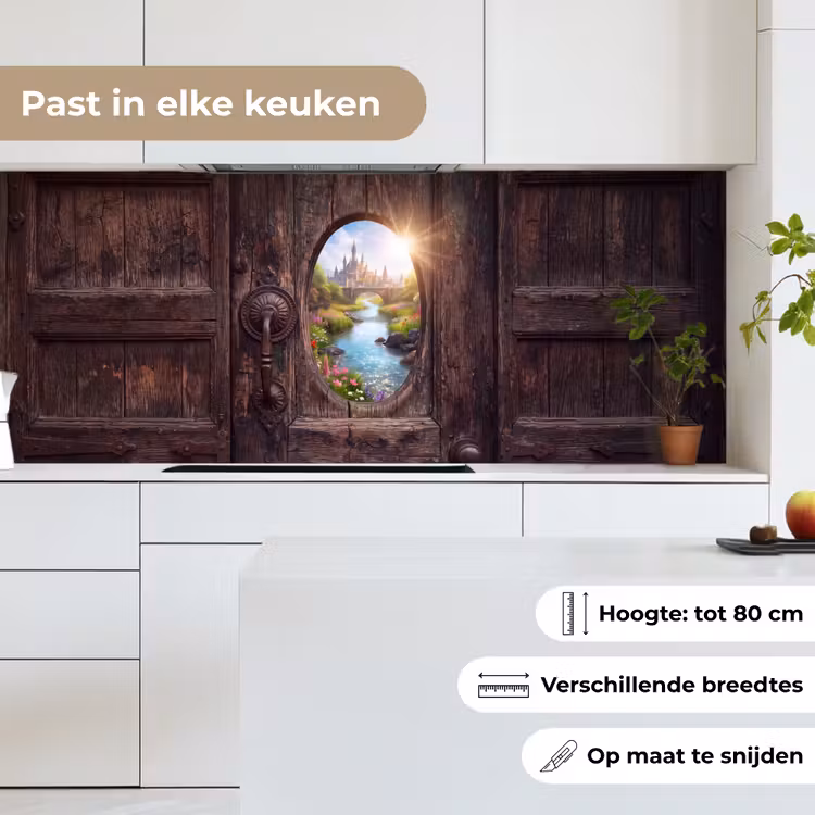 Keuken achterwand - Kasteel - Rivier - Natuur — 7