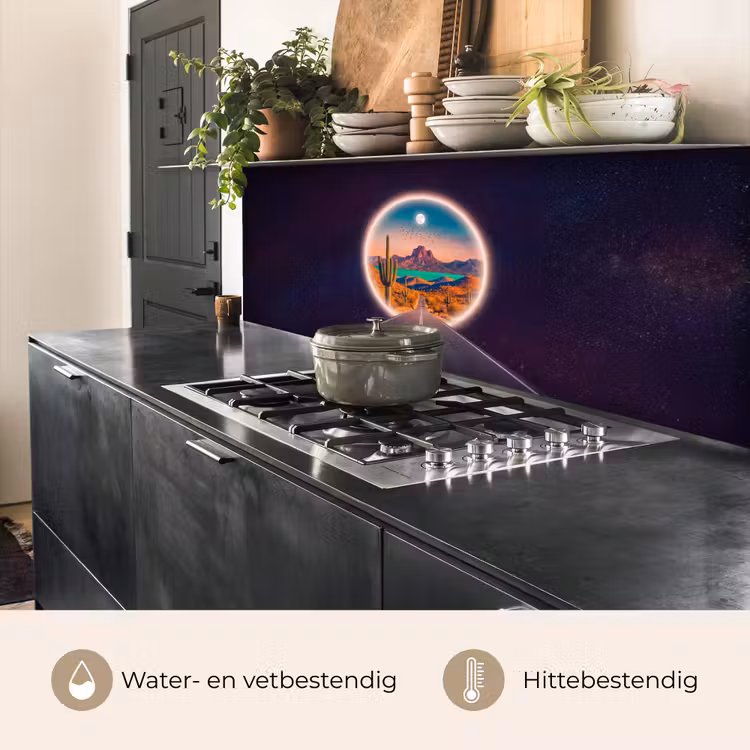 Keuken achterwand - Weg - Woestijn - Natuur — 5