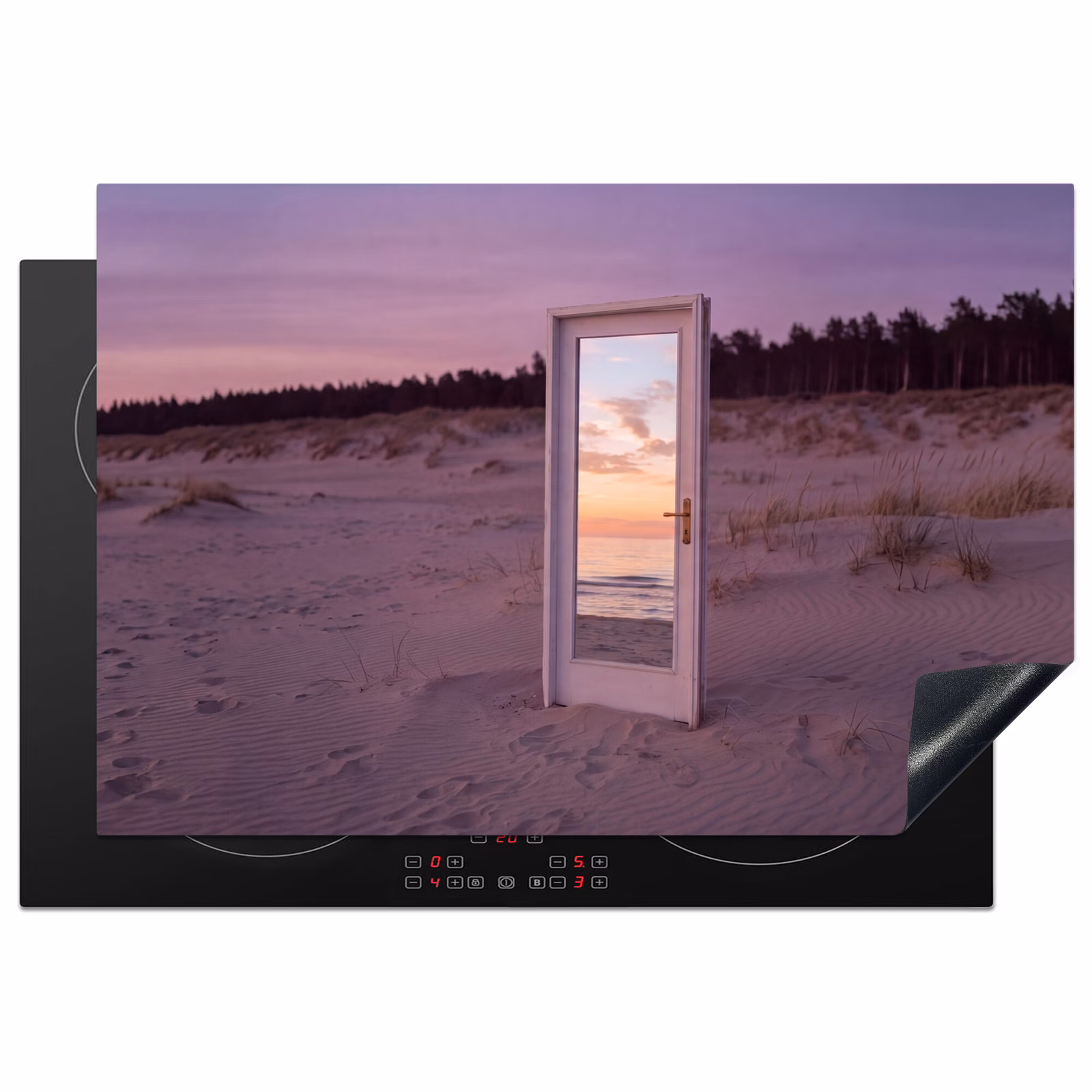 Inductiebeschermer - Spiegel - Zee - Zonsondergang β 1