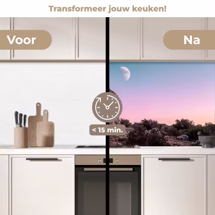 Keuken achterwand - Boog - Regenboog - Maan — 3