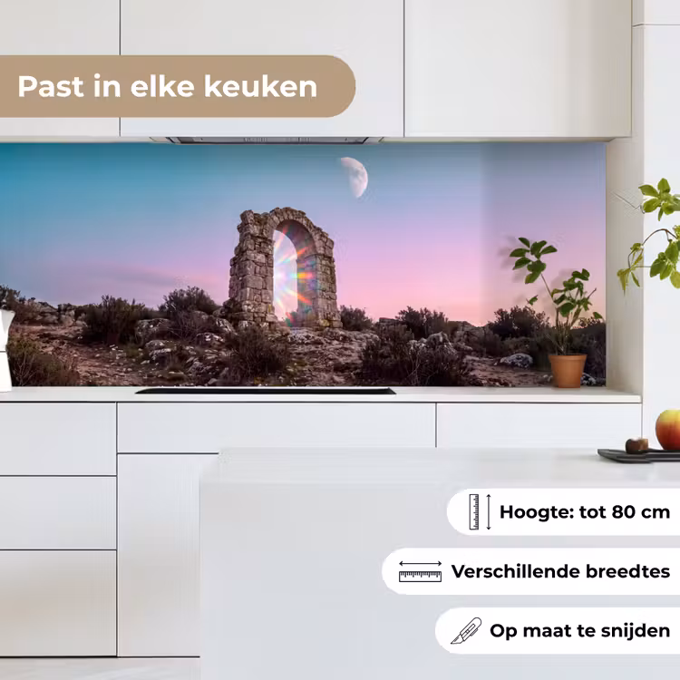 Keuken achterwand - Boog - Regenboog - Maan — 7