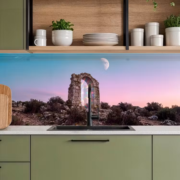 Keuken achterwand - Boog - Regenboog - Maan — 8