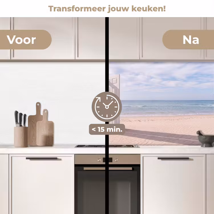 Keuken achterwand - Deur - Strand - Kosmos — 3
