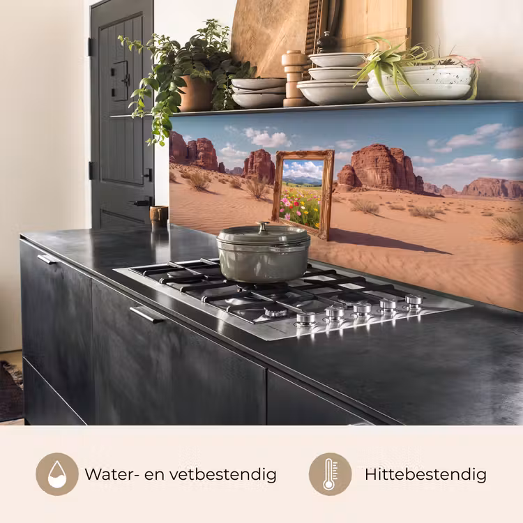 Keuken achterwand - Kader - Woestijn - Bloemen — 5