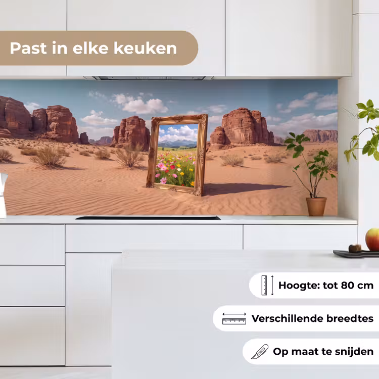 Keuken achterwand - Kader - Woestijn - Bloemen — 7