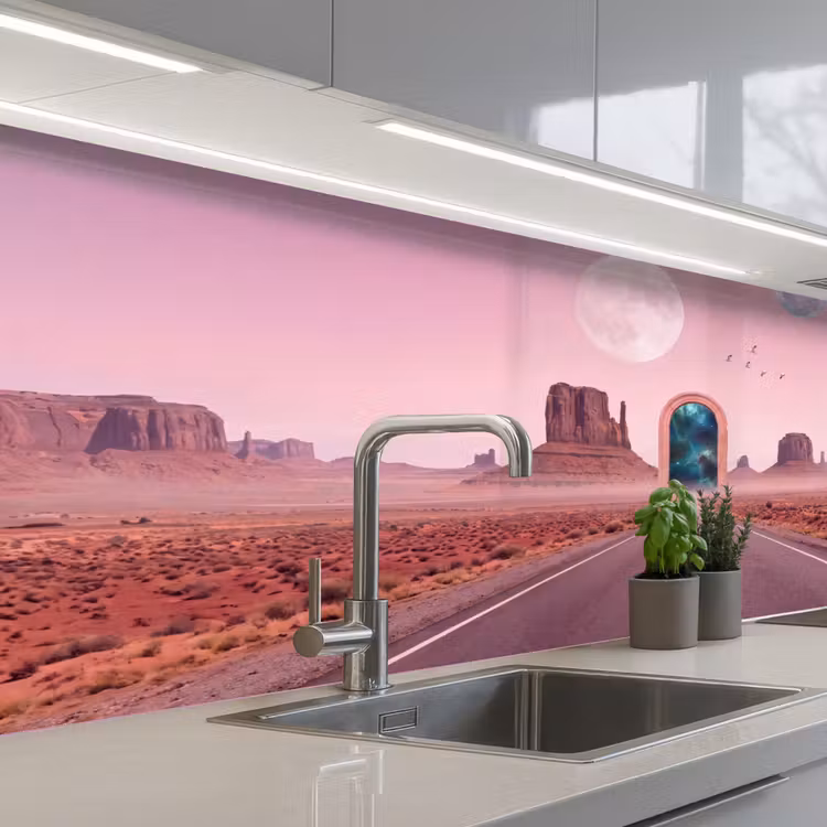 Keuken achterwand - Landschap - Poort - Ruimte — 2