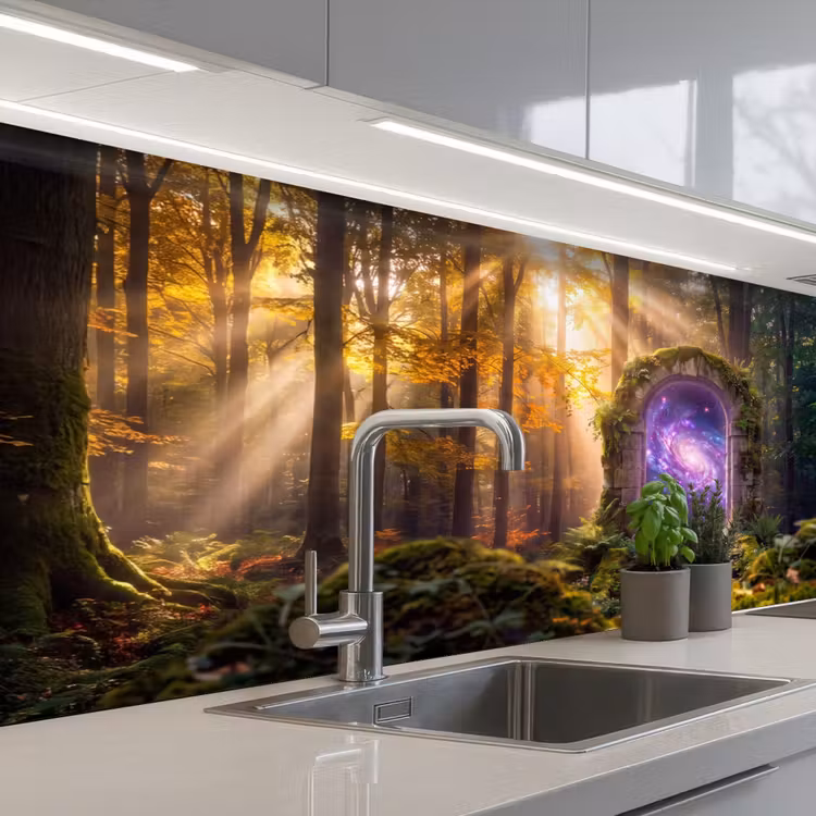 Keuken achterwand - Poort - Kosmos - Bos — 2