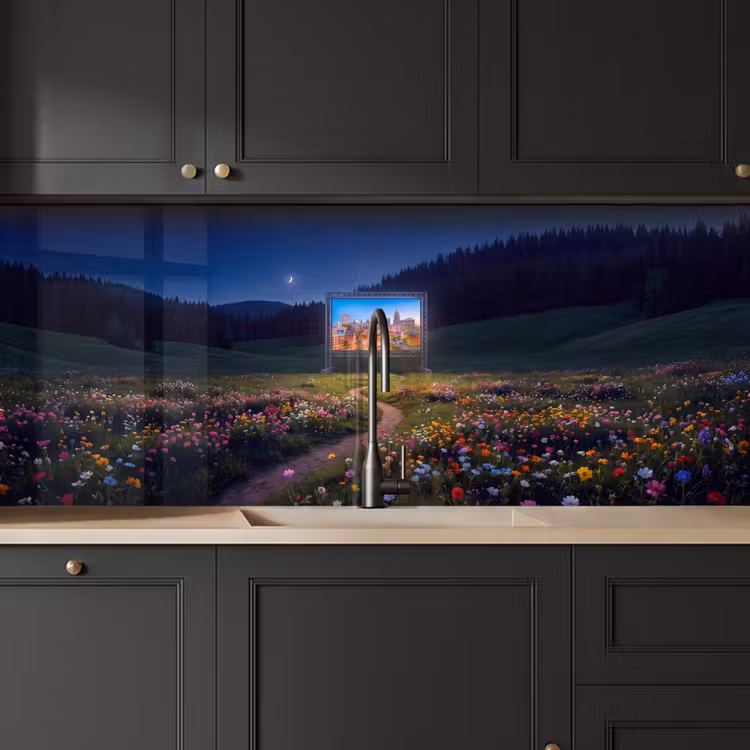 Keuken achterwand - Scherm - Stad - Natuur — 6