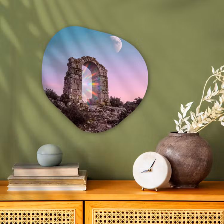 Organisch schilderij forex - Boog - Regenboog - Maan — 2