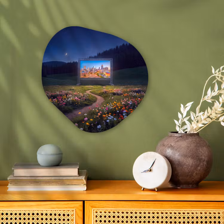 Organisch schilderij forex - Scherm - Stad - Natuur — 2