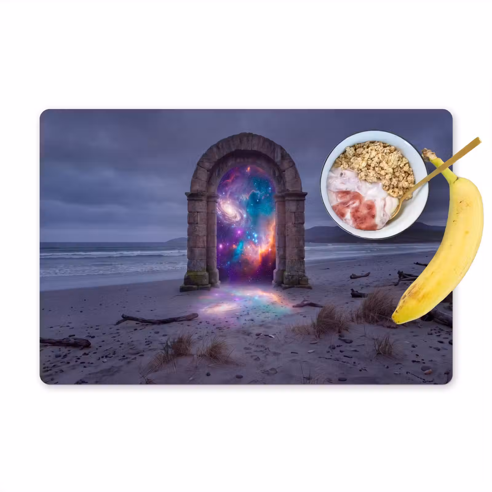 Placemat - 6 stuks - Poort - Strand - Ruimte — 1