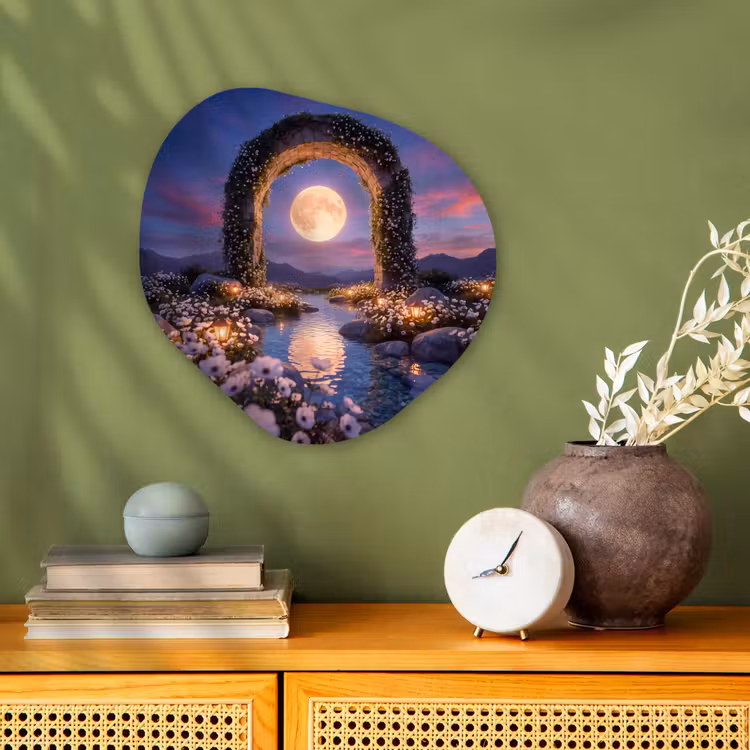 Organisch schilderij forex - Boog - Maan - Nacht — 2