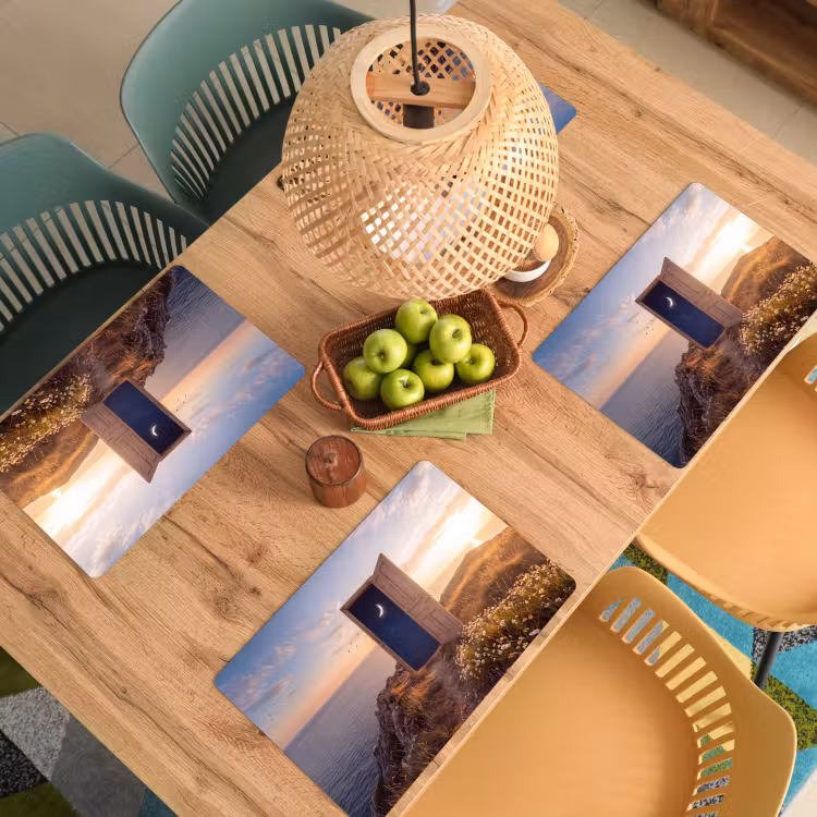 Placemat - 6 stuks - Deur - Sterren - Natuur — 4