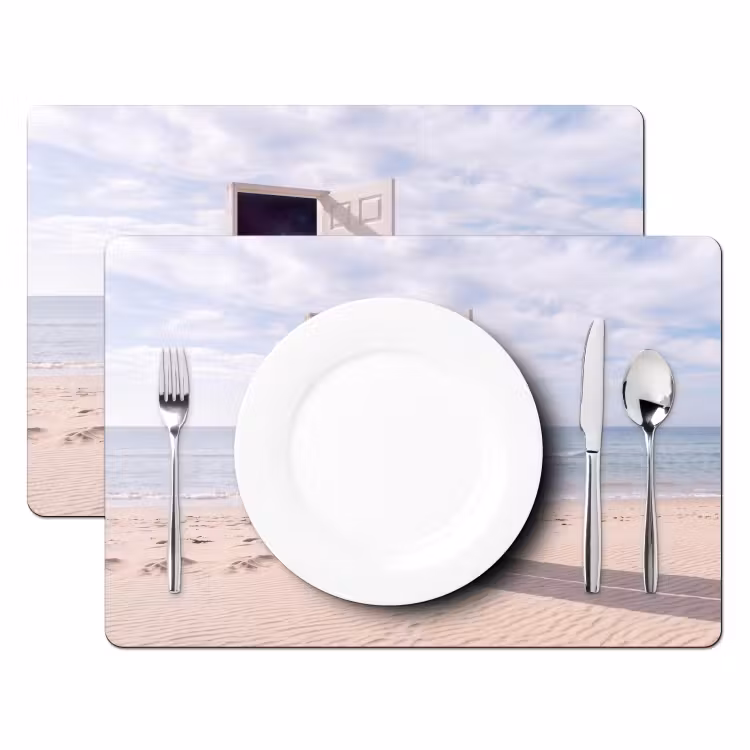 Placemat - 6 stuks - Deur - Strand - Kosmos — 2
