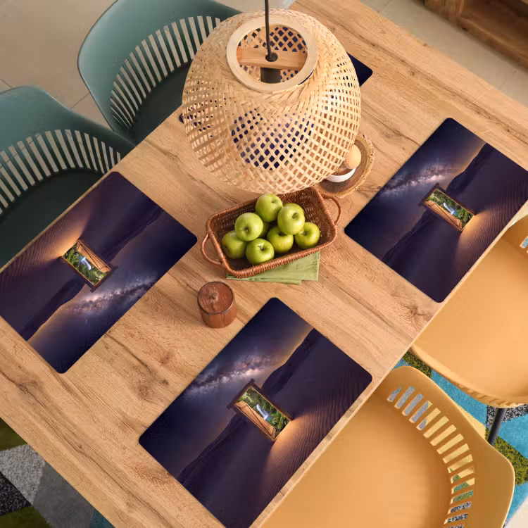 Placemat - 6 stuks - Deur - Woestijn - Natuur — 4