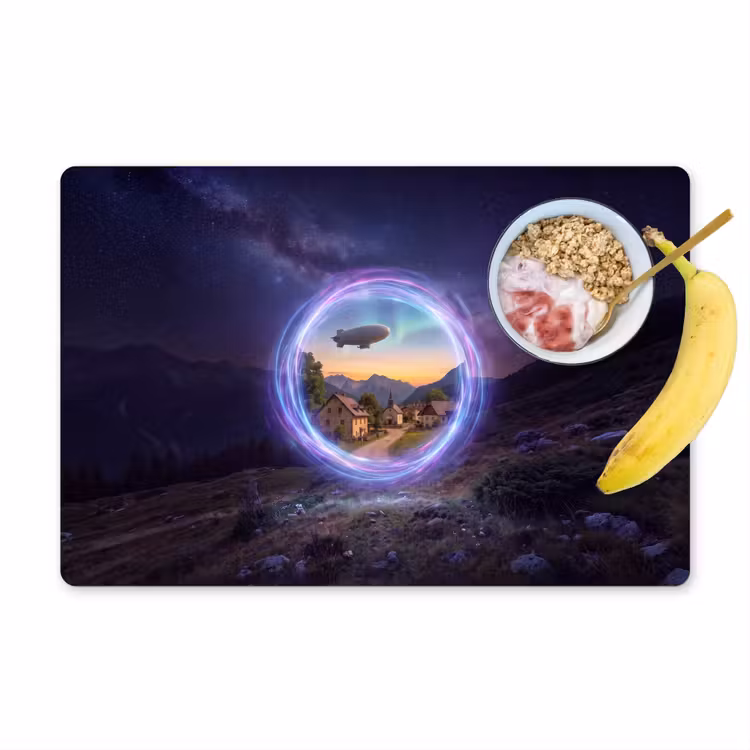 Placemat - 6 stuks - Portaal - Dorp - Fantasie — 1