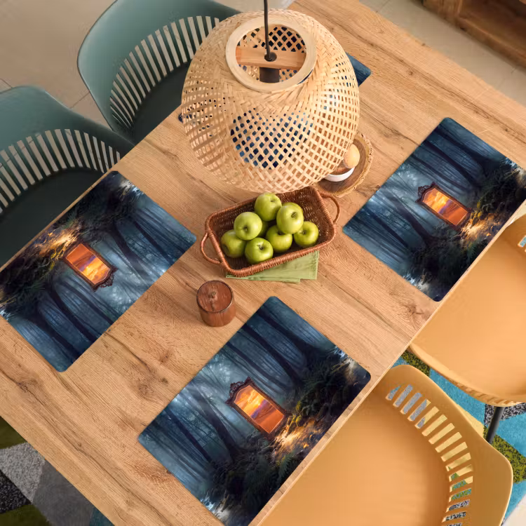 Placemat - 6 stuks - Spiegel - Bos - Natuur — 4