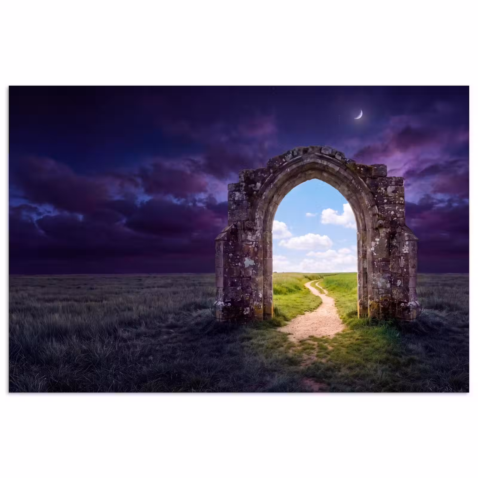 Poster - Boog - Landschap - Contrast — 1