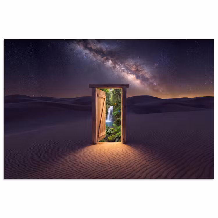Poster - Deur - Woestijn - Natuur — 1