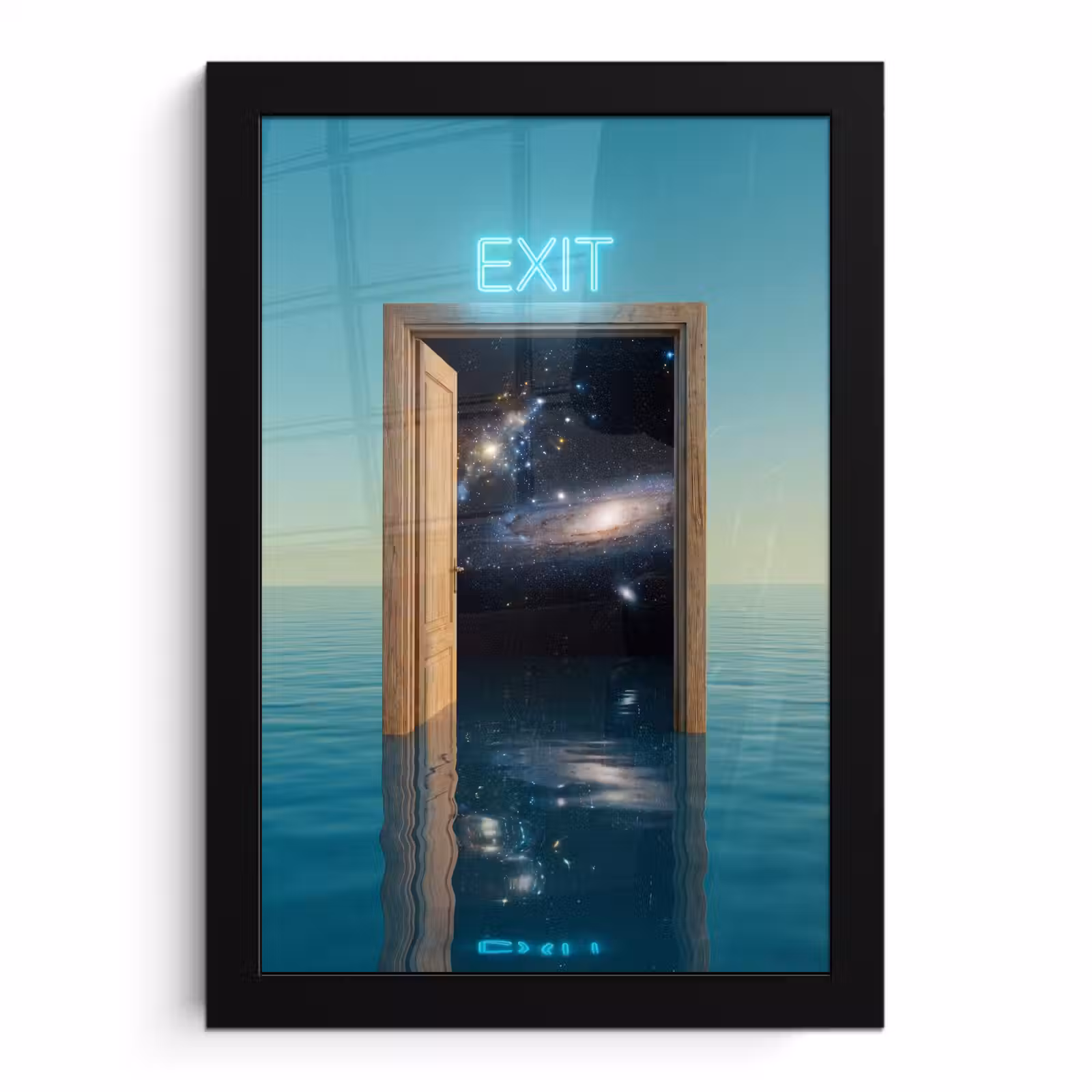 Poster met lijst - Deur - Ruimte - Abstract — 1