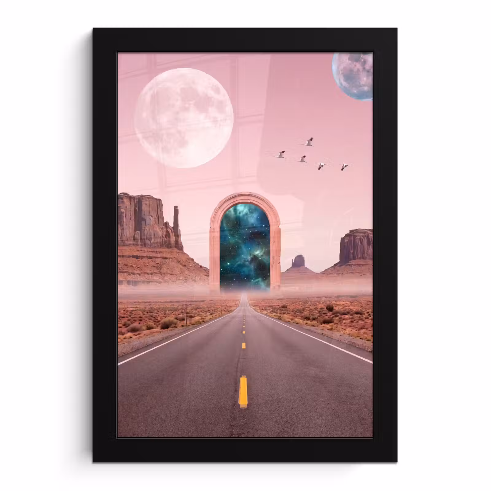 Poster met lijst - Landschap - Poort - Ruimte — 1