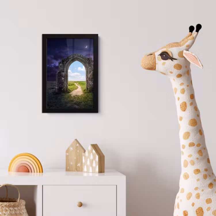 Poster met lijst - Boog - Landschap - Contrast — 5