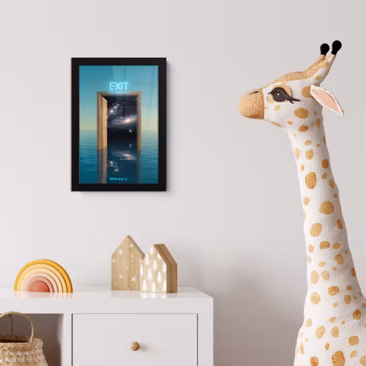 Poster met lijst - Deur - Ruimte - Abstract — 5