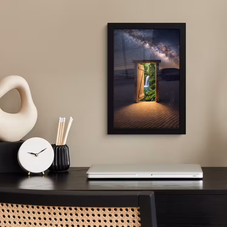 Poster met lijst - Deur - Woestijn - Natuur — 3