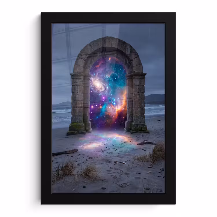 Poster met lijst - Poort - Strand - Ruimte — 1