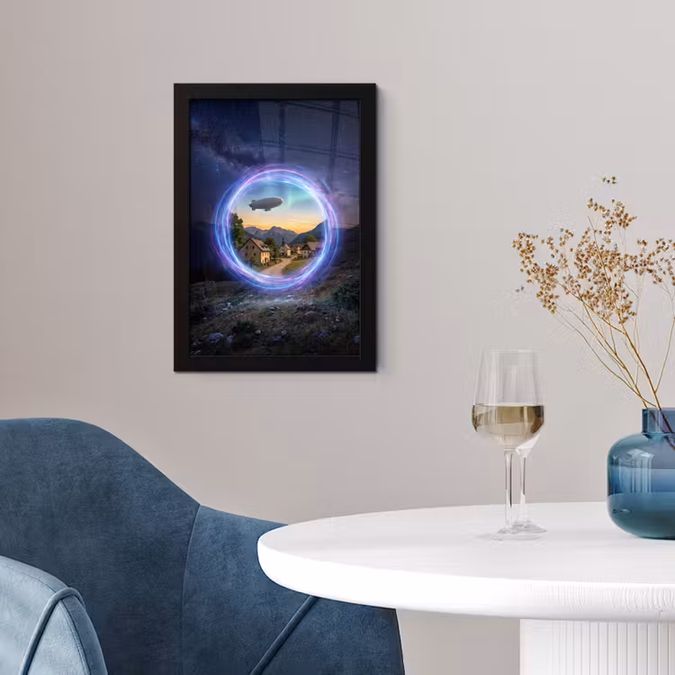 Poster met lijst - Portaal - Dorp - Fantasie — 2